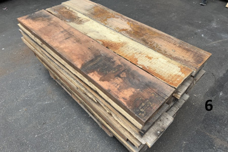 Aanbieding per pallet. Oud houten planken uit de havens!